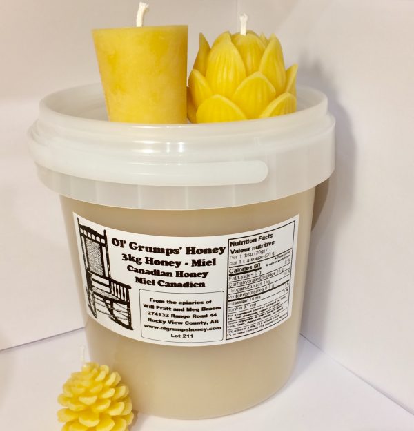 Example of 3 kilo jar of creamed honey